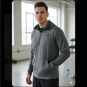 New Balance Men's Performance Gray Jacket A0489